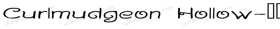 Curlmudgeon Hollow字体转换